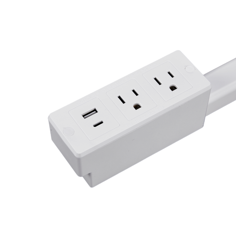 Telescoping and Rotating Outlet Extender with USB and USB C (US Plugs)