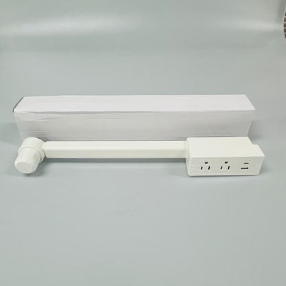 Telescoping and Rotating Outlet Extender with USB and USB C (US Plugs)